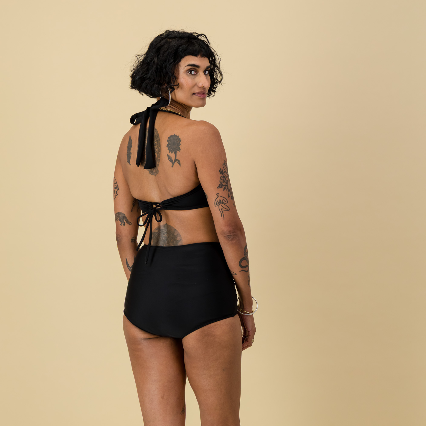 Mara Bra-sized Bikini top - Black