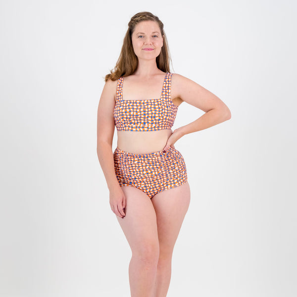 Ellie High Rise Bottoms - Groovy Gingham
