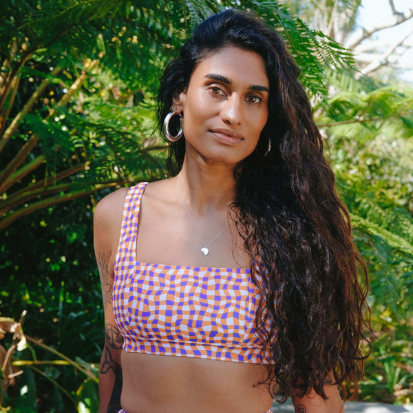 Kachi Bikini top – Groovy Gingham